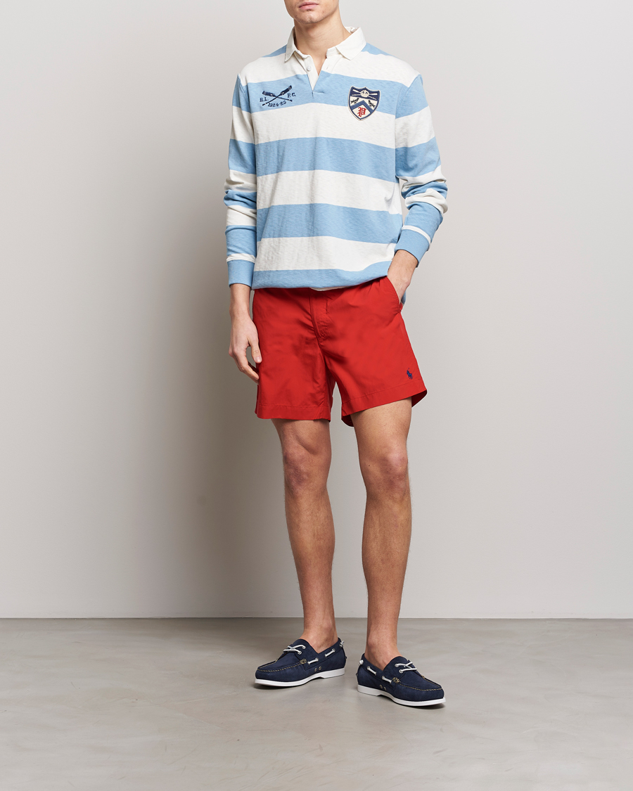Heren | Truien | Polo Ralph Lauren | Jersey Striped Rugger Powder Blue/Nevis