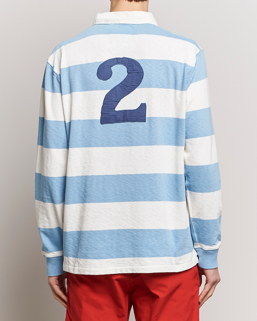 Heren | Truien | Polo Ralph Lauren | Jersey Striped Rugger Powder Blue/Nevis