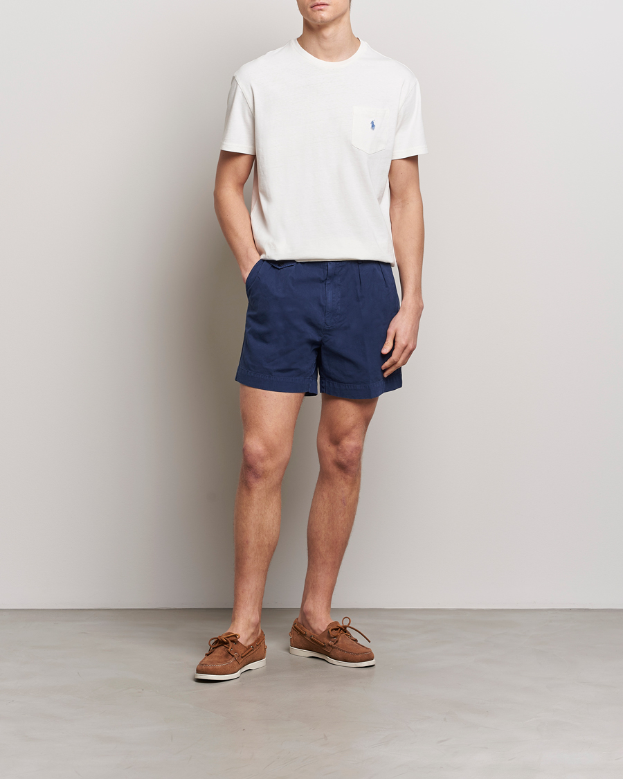 Heren | T-shirts | Polo Ralph Lauren | Cotton Linen Crew Neck T-Shirt Ceramic White