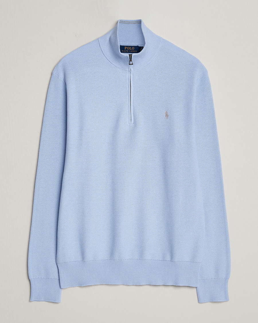 Heren | Truien | Polo Ralph Lauren | Textured Half-Zip Blue Hyacinth
