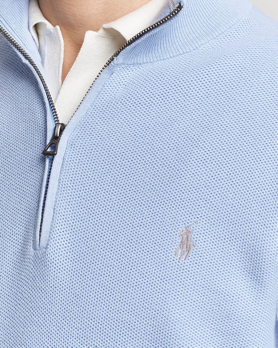 Heren | Truien | Polo Ralph Lauren | Textured Half-Zip Blue Hyacinth