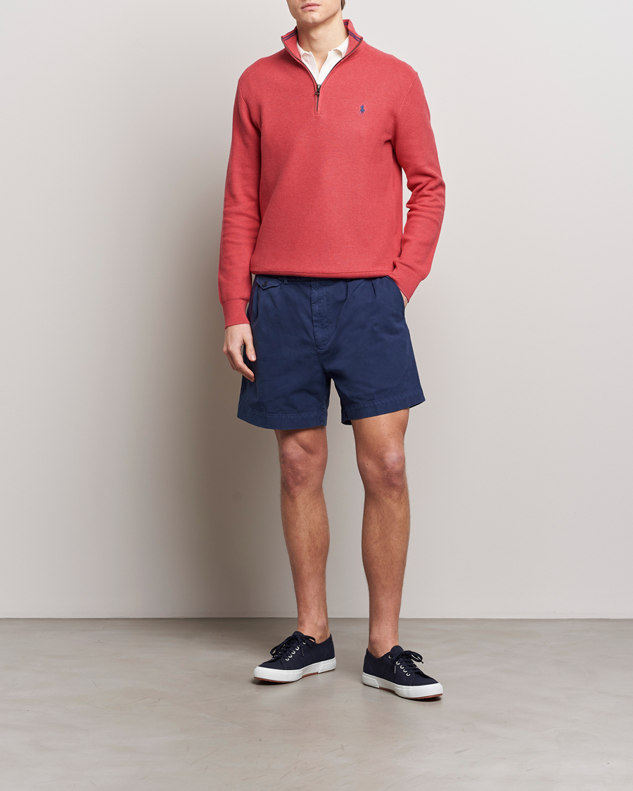 Heren | Truien | Polo Ralph Lauren | Textured Half Zip Nantucket Red Heather