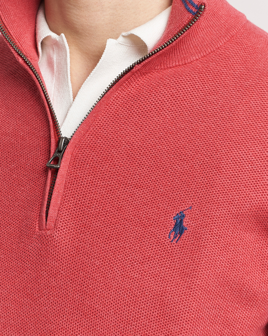 Heren | Truien | Polo Ralph Lauren | Textured Half Zip Nantucket Red Heather