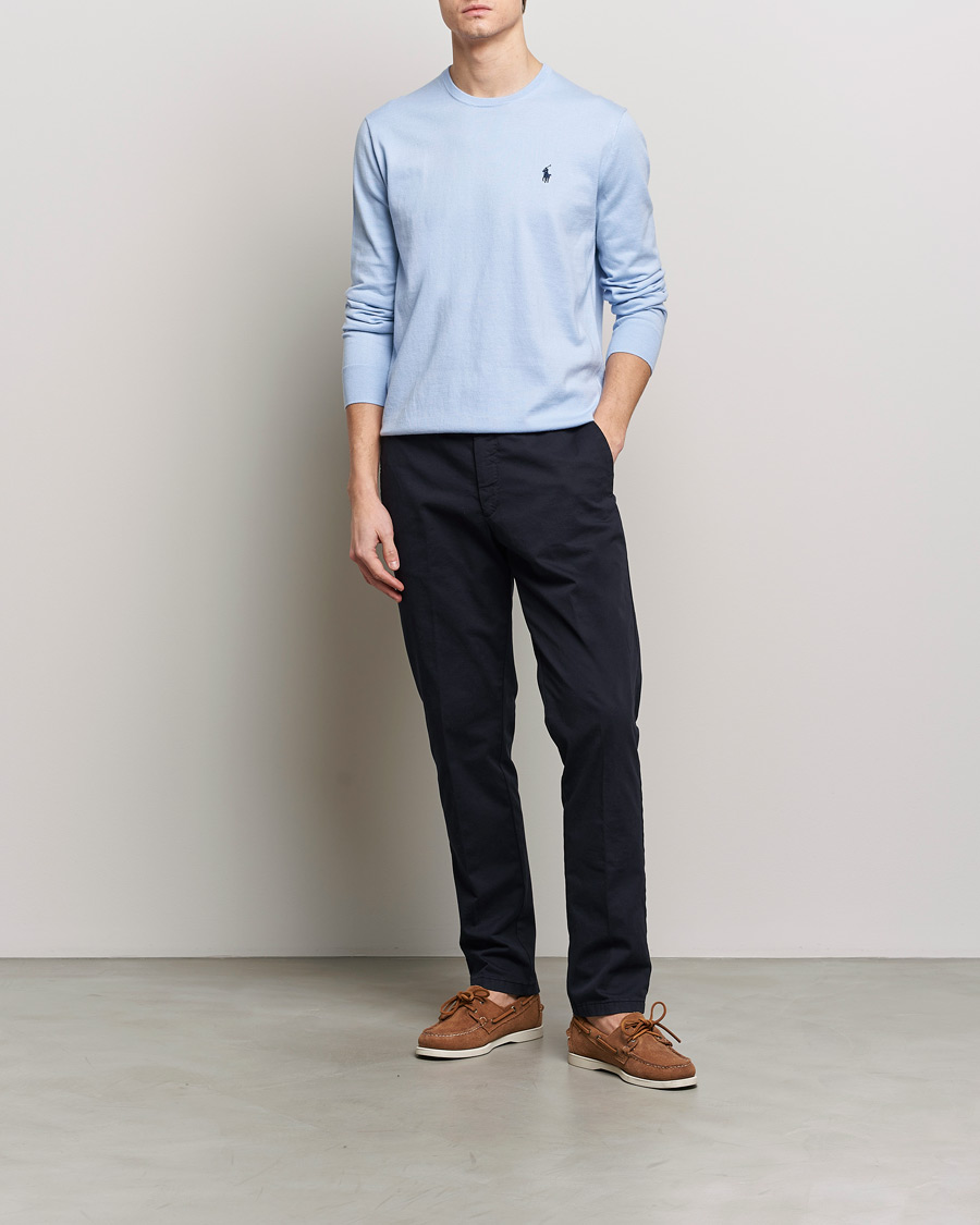 Heren | Truien | Polo Ralph Lauren | Cotton Crew Neck Sweater Blue Hyacinth