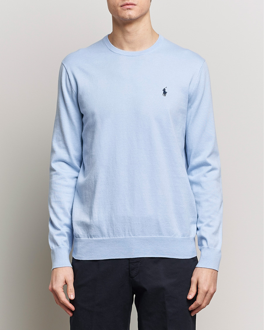 Heren | Sale -20% | Polo Ralph Lauren | Cotton Crew Neck Sweater Blue Hyacinth