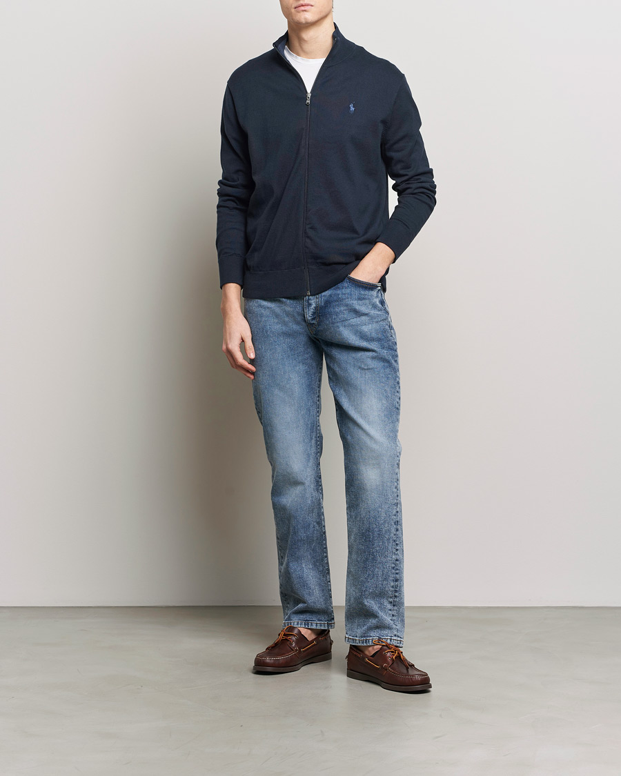 Heren | Truien | Polo Ralph Lauren | Cotton Full-Zip Hunter Navy