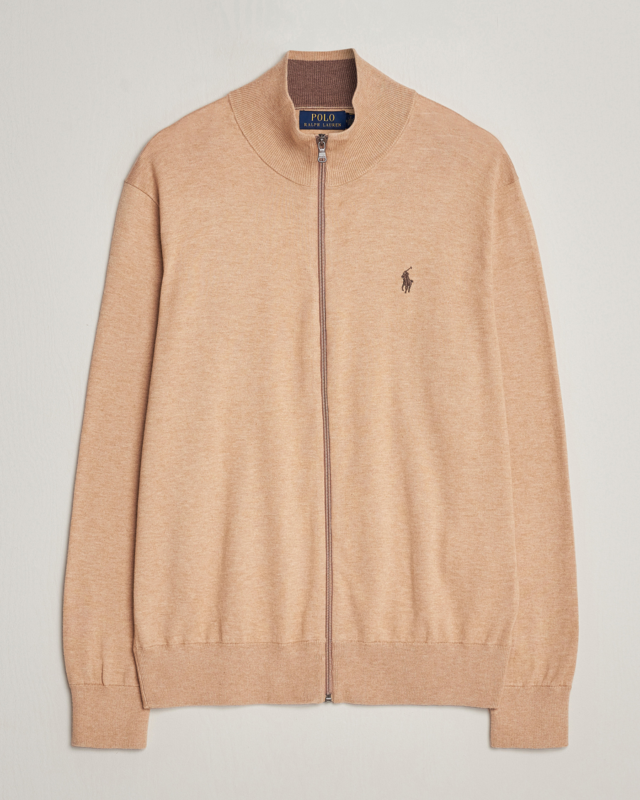 Heren | Truien | Polo Ralph Lauren | Cotton Full-Zip Camel Melange