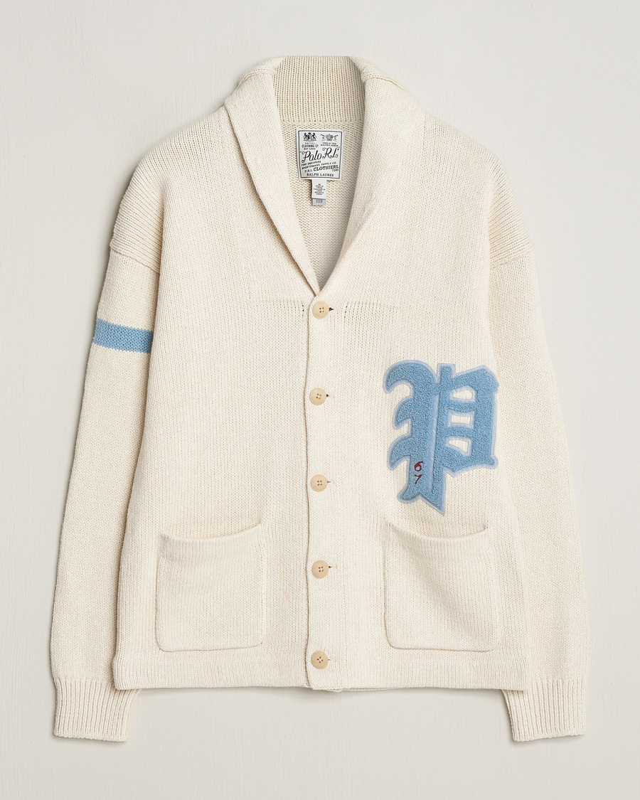 Heren | Truien | Polo Ralph Lauren | Cotton/Linen Shawl Collar Cardigan Andover Cream
