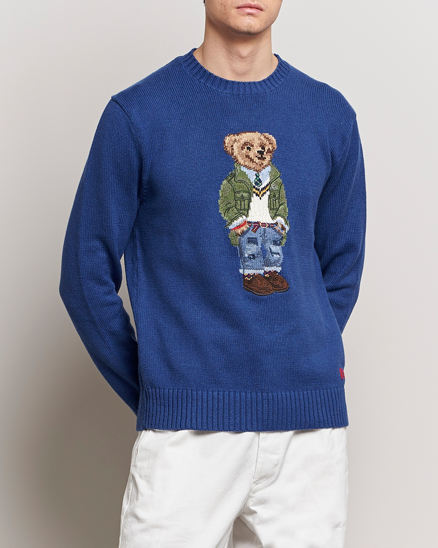 Heren | Gebreide truien | Polo Ralph Lauren | Knitted Bear Sweater Beach Royal