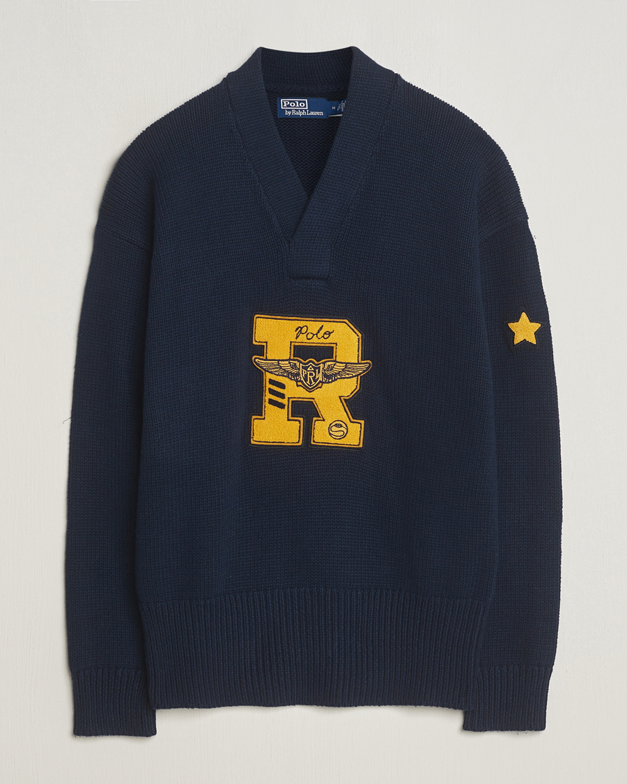 Heren | Truien | Polo Ralph Lauren | Shawl Collar Sweater Aviator Navy