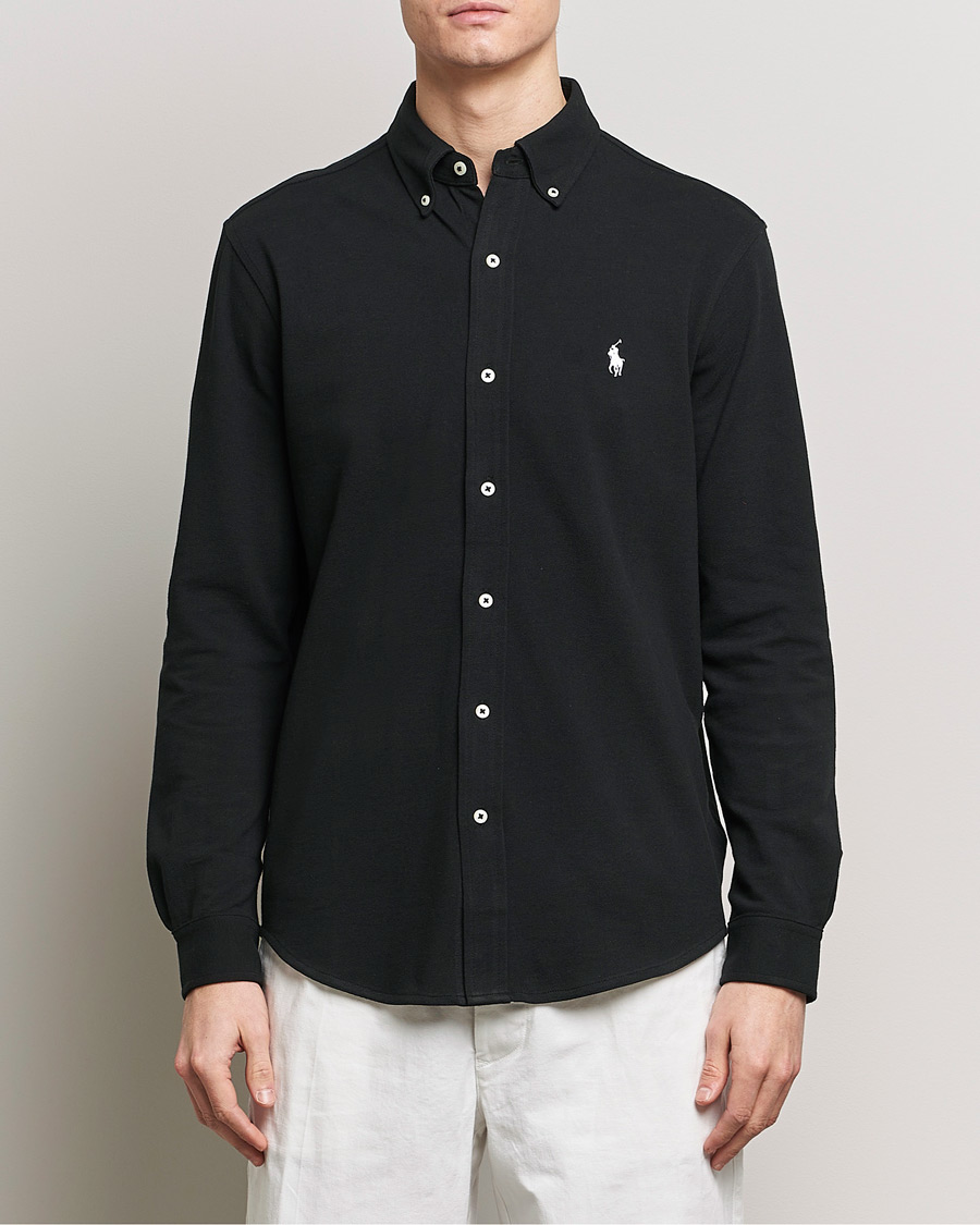 Heren | Overhemden | Polo Ralph Lauren | Featherweight Mesh Shirt Black