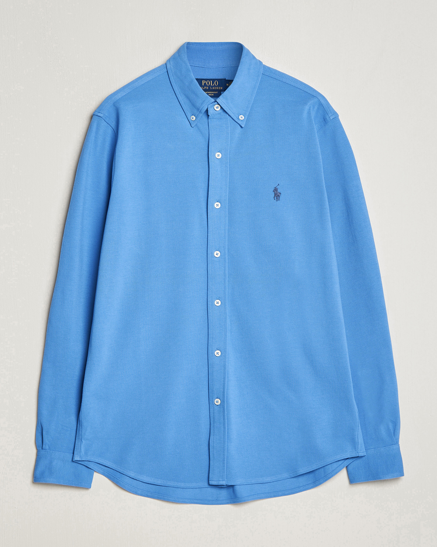 Heren | Overhemden | Polo Ralph Lauren | Featherweight Mesh Shirt New England Blue