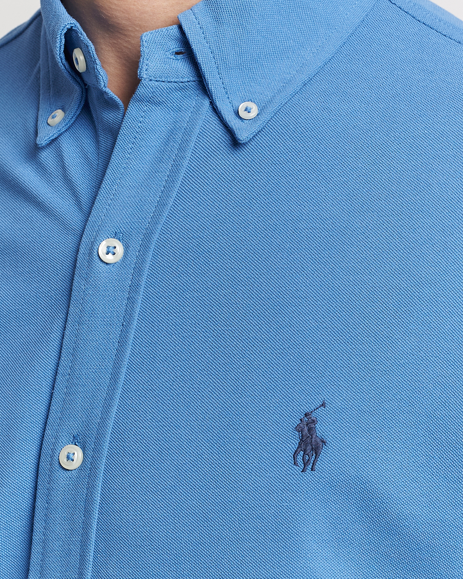 Heren | Overhemden | Polo Ralph Lauren | Featherweight Mesh Shirt New England Blue