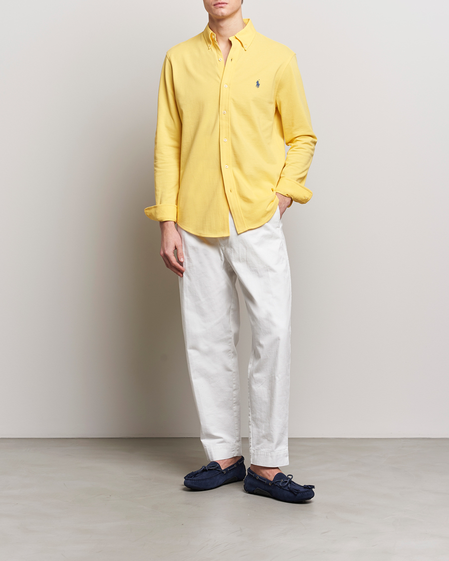 Heren | Overhemden | Polo Ralph Lauren | Featherweight Mesh Shirt Oasis Yellow