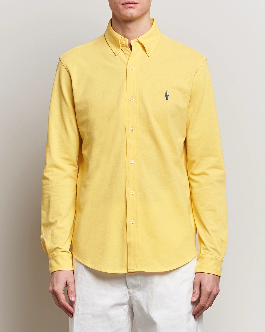 Heren | Overhemden | Polo Ralph Lauren | Featherweight Mesh Shirt Oasis Yellow