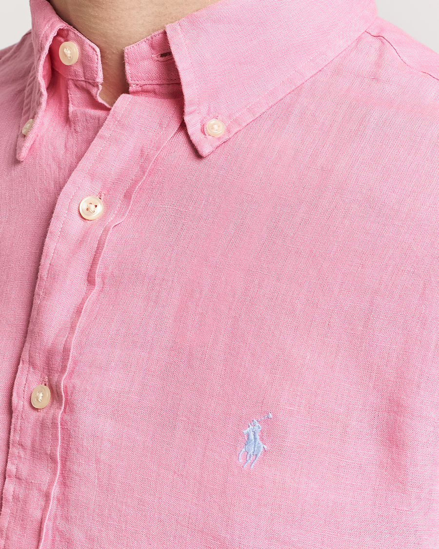 Heren | Overhemden | Polo Ralph Lauren | Custom Fit Linen Button Down Florida Pink