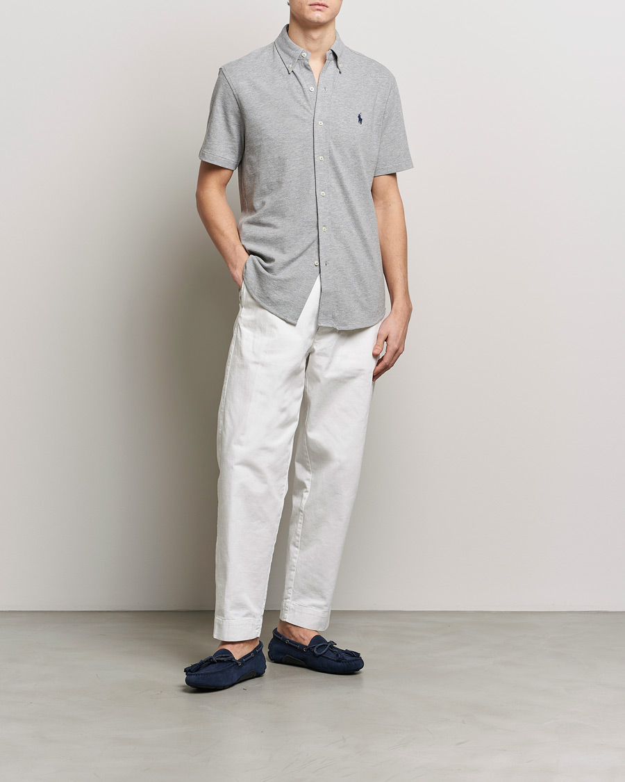 Heren | Overhemden | Polo Ralph Lauren | Featherweight Mesh Short Sleeve Shirt Andover Heather