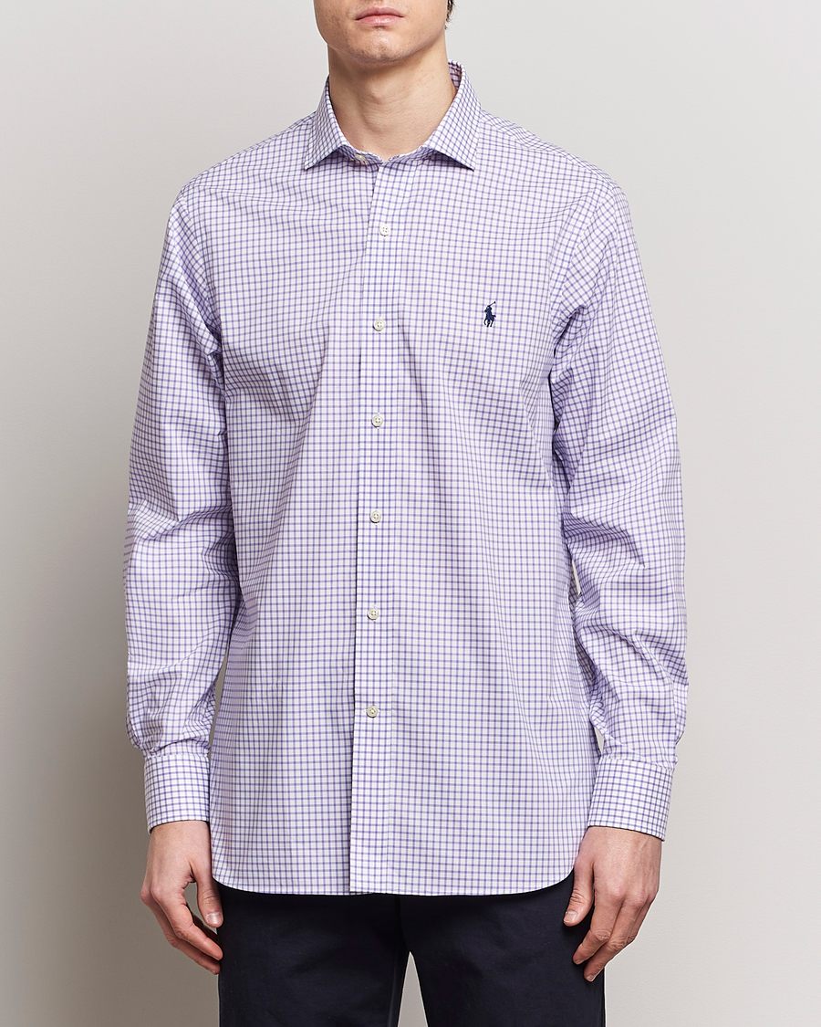 Heren | Overhemden | Polo Ralph Lauren | Custom Fit Poplin Shirt Purple/White