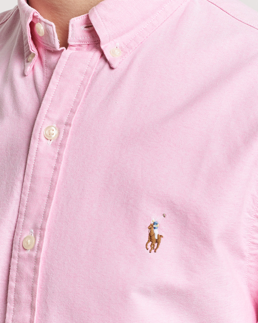 Heren | Overhemden | Polo Ralph Lauren | Slim Fit Oxford Short Sleeve Shirt New Rose