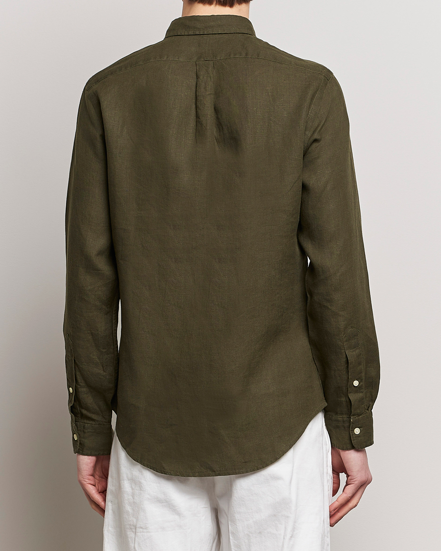 Heren | Overhemden | Polo Ralph Lauren | Slim Fit Linen Button Down Shirt Armadillo