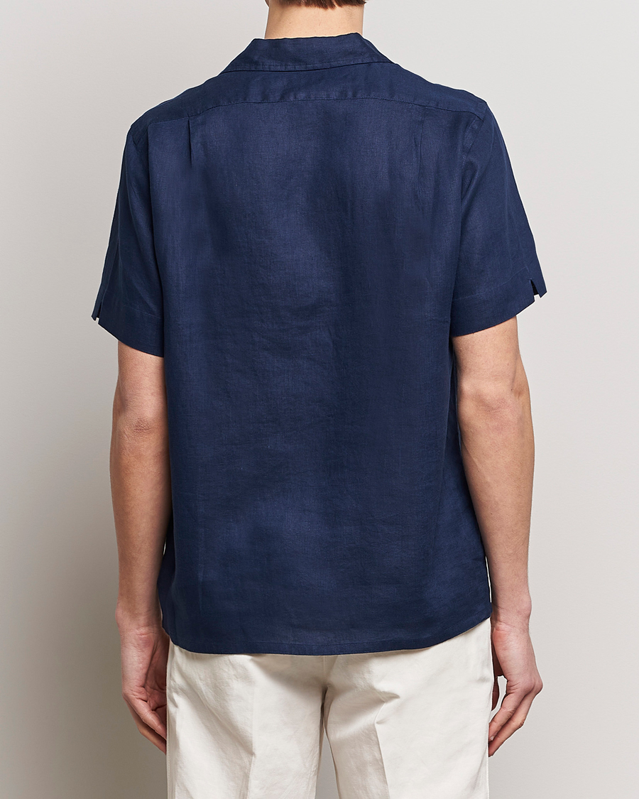 Heren | Overhemden | Polo Ralph Lauren | Linen Pocket Short Sleeve Shirt Newport Navy