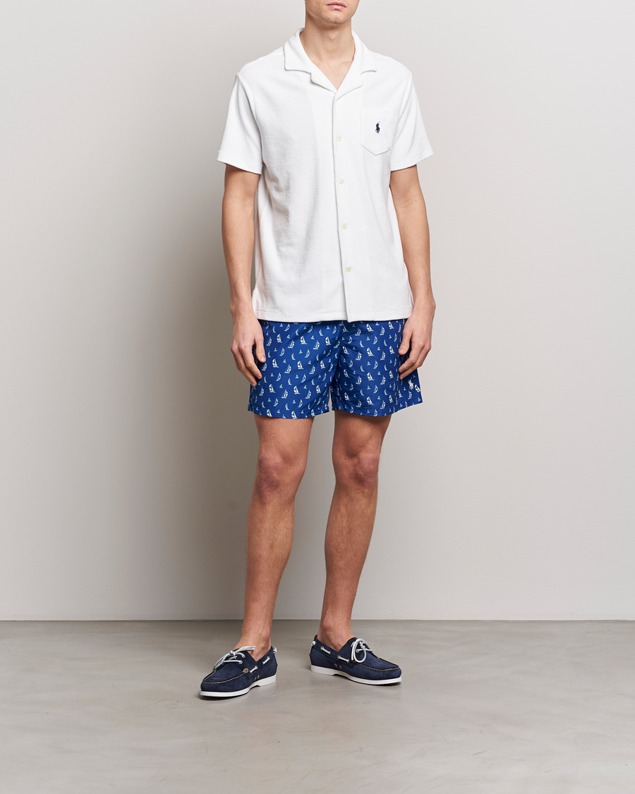 Heren | Overhemden | Polo Ralph Lauren | Cotton Terry Short Sleeve White