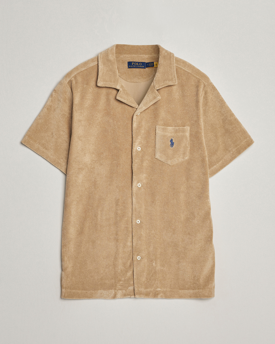 Heren | Overhemden | Polo Ralph Lauren | Cotton Terry Short Sleeve Shirt Coastal Beige