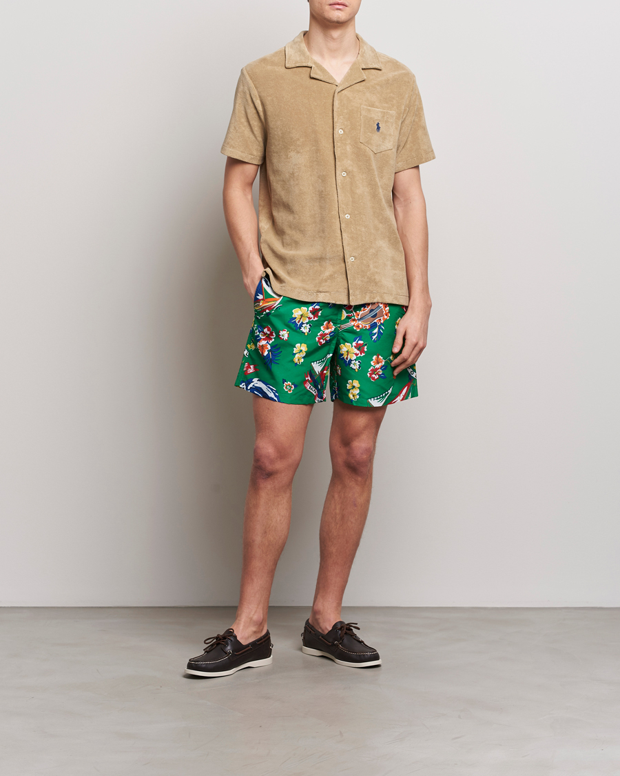 Heren | Overhemden | Polo Ralph Lauren | Cotton Terry Short Sleeve Shirt Coastal Beige