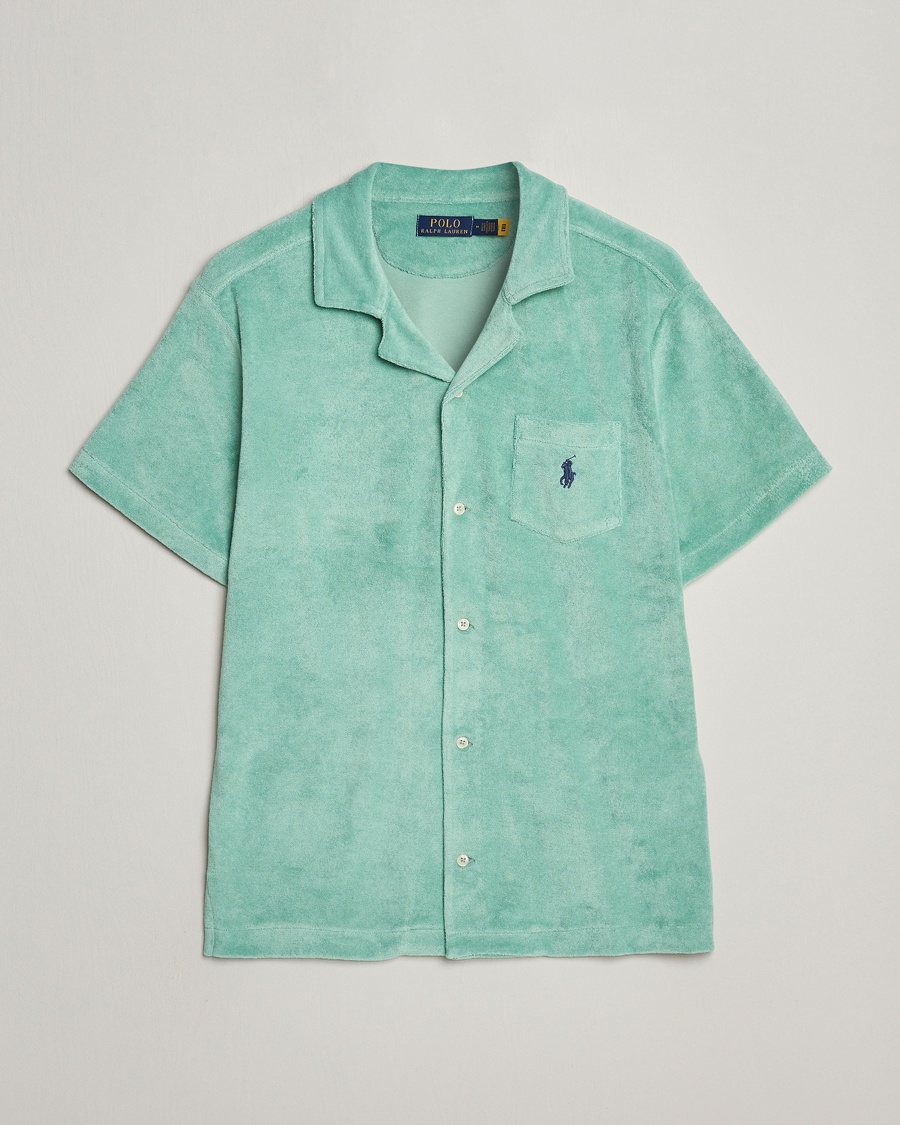 Heren | Overhemden | Polo Ralph Lauren | Cotton Terry Short Sleeve Shirt Celadon