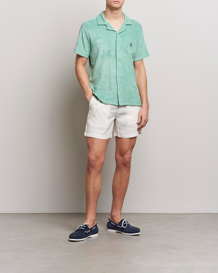 Heren | Overhemden | Polo Ralph Lauren | Cotton Terry Short Sleeve Shirt Celadon