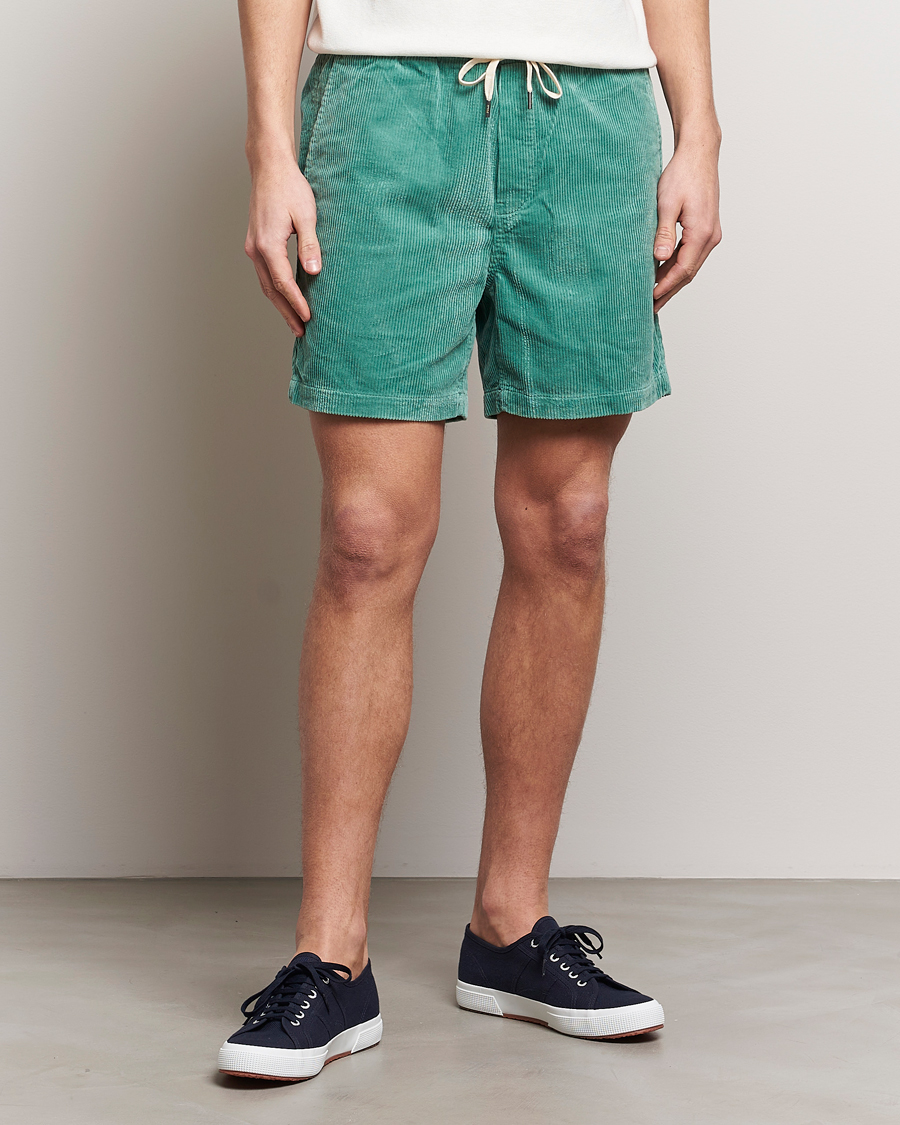 Men | Preppy Authentic | Polo Ralph Lauren | Prepster Corduroy Drawstring Shorts Seafoam Green