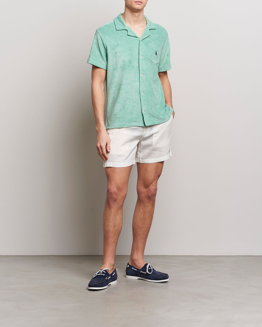 Heren | Korte broek | Polo Ralph Lauren | Prepster Linen Drawstring Shorts Deckwash White