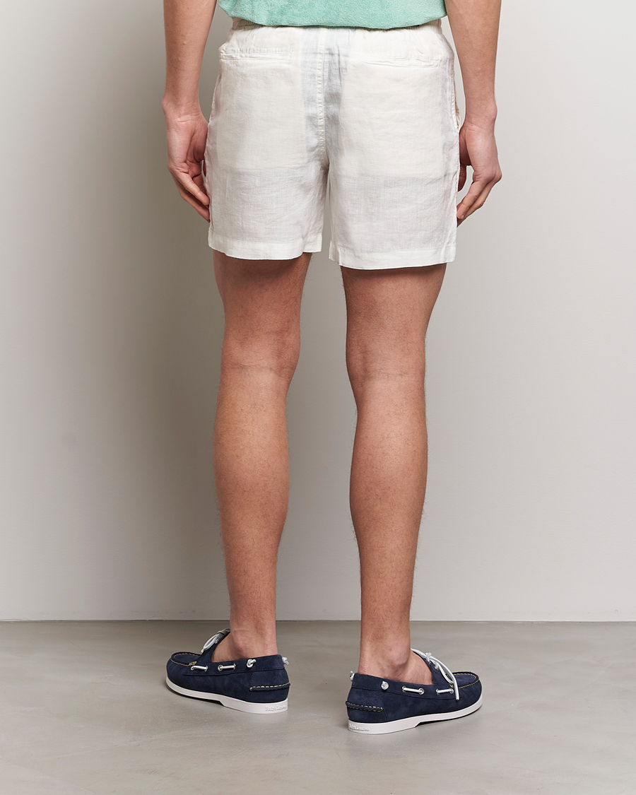 Heren | Korte broek | Polo Ralph Lauren | Prepster Linen Drawstring Shorts Deckwash White