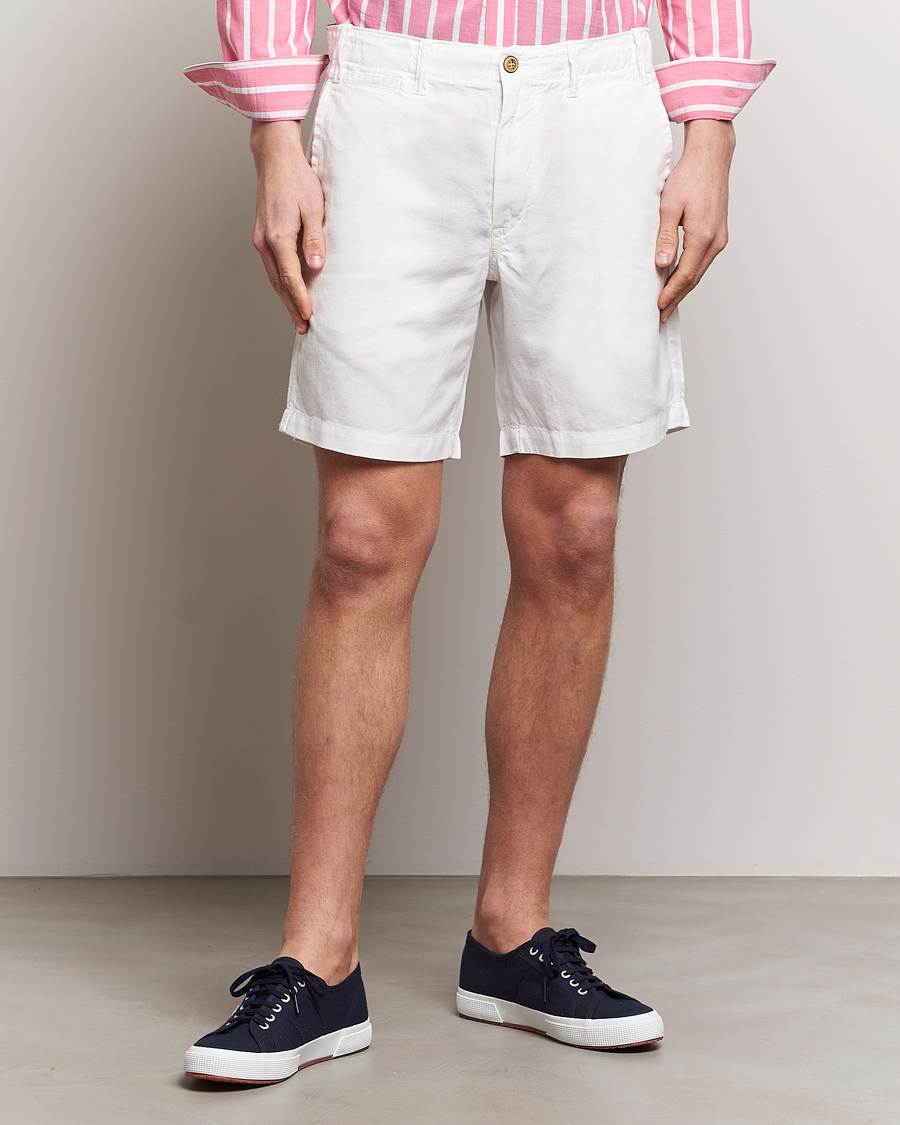Heren | Only Polo | Polo Ralph Lauren | Cotton/Linen Shorts White