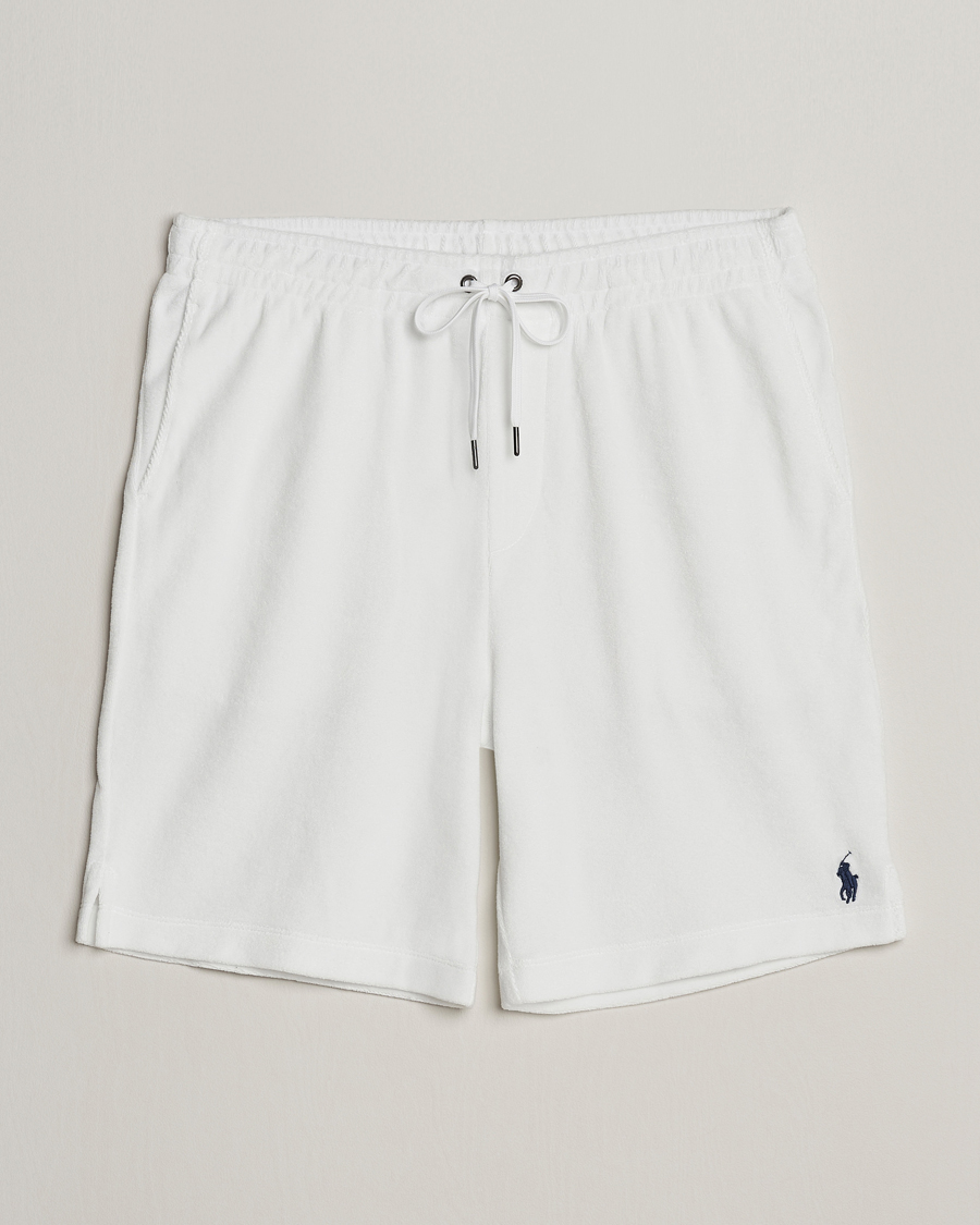 Heren | Korte broek | Polo Ralph Lauren | Cotton Terry Drawstring Shorts White