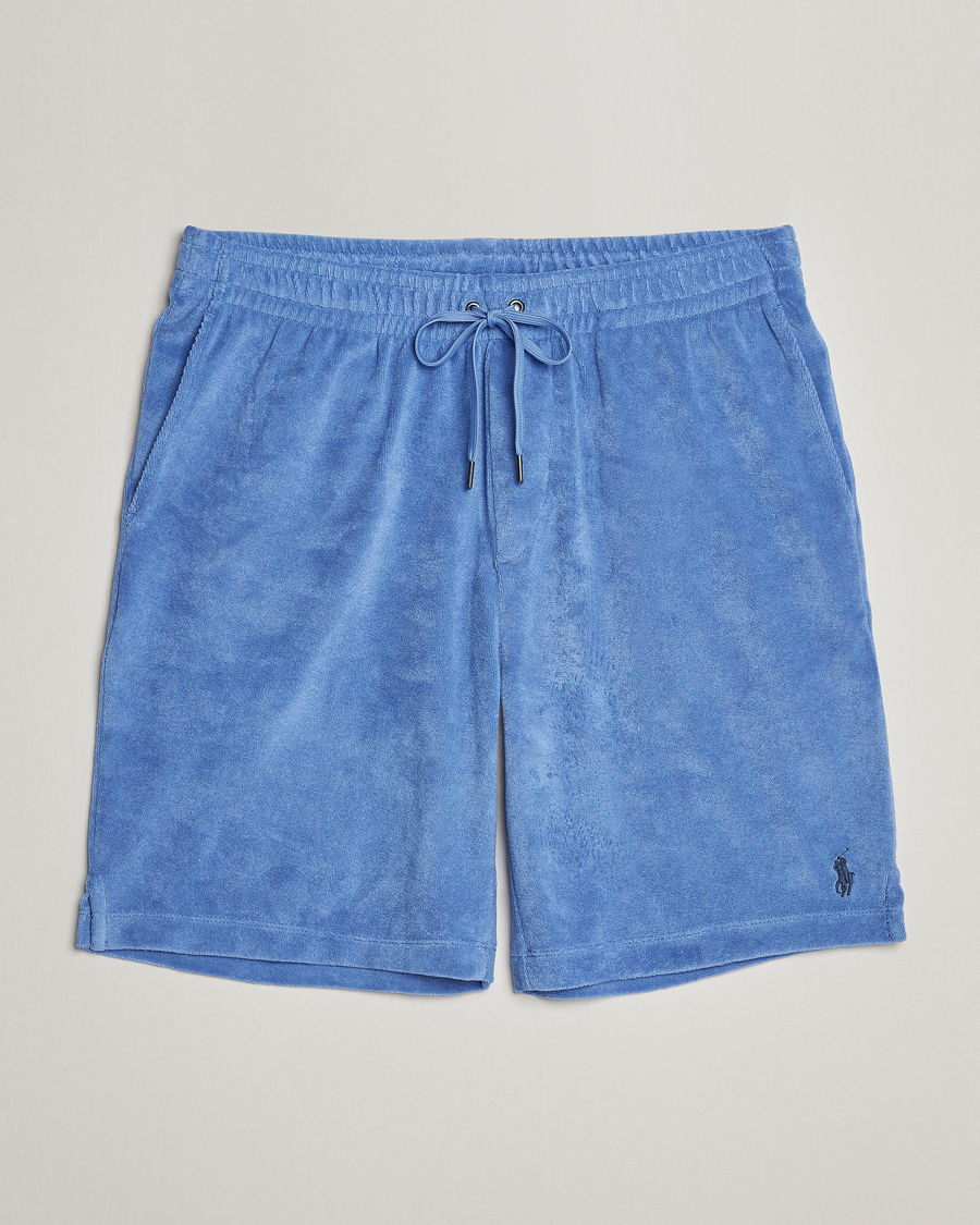 Heren | Korte broek | Polo Ralph Lauren | Cotton Terry Drawstring Shorts Harbour Island Blue