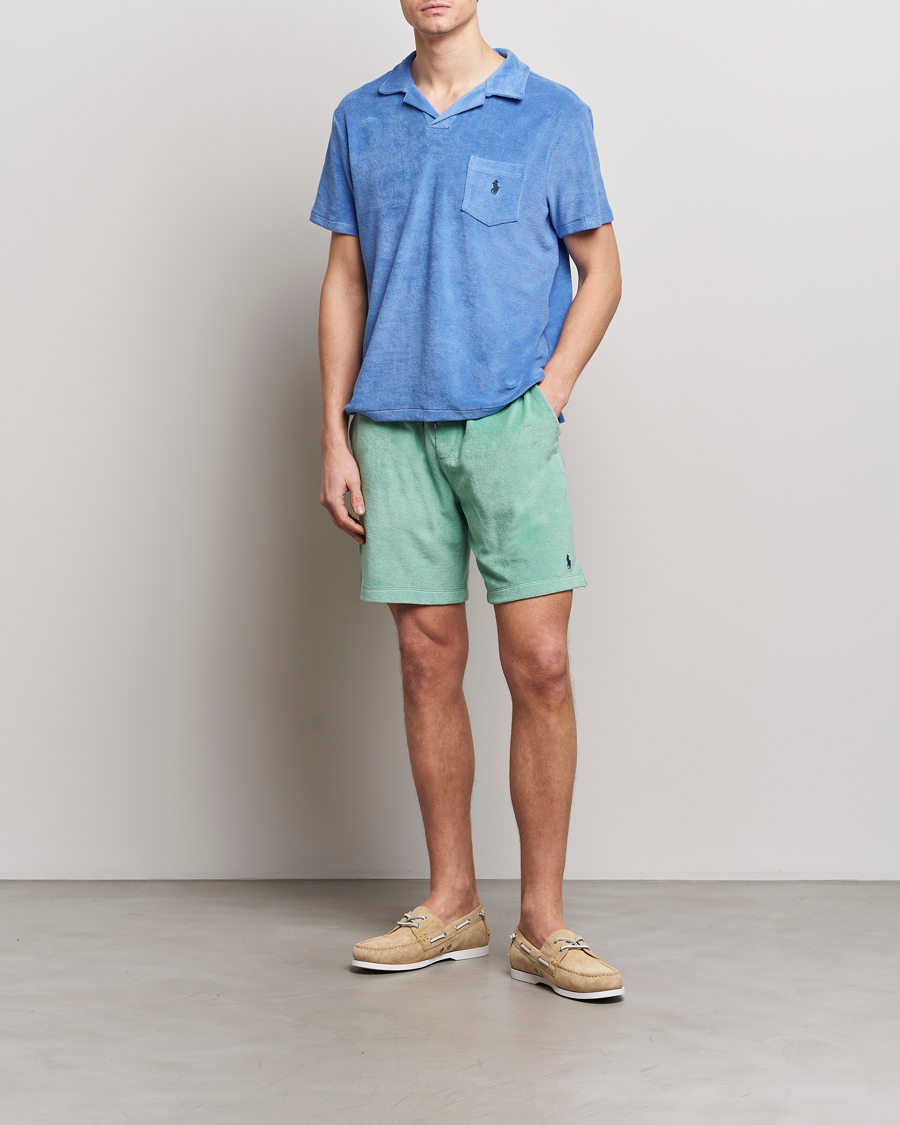 Heren | Korte broek | Polo Ralph Lauren | Cotton Terry Drawstring Shorts Celadon