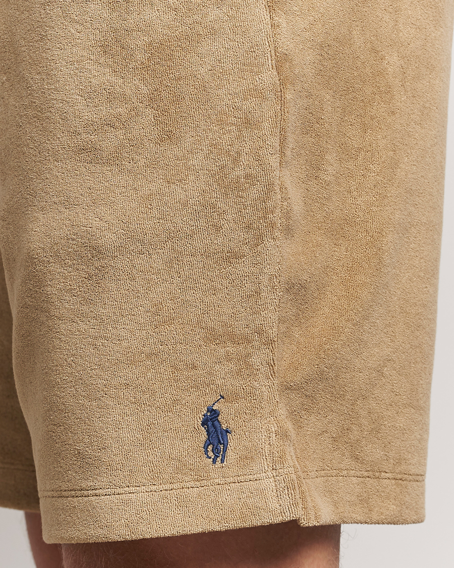 Heren | Korte broek | Polo Ralph Lauren | Cotton Terry Drawstring Shorts Coastal Beige