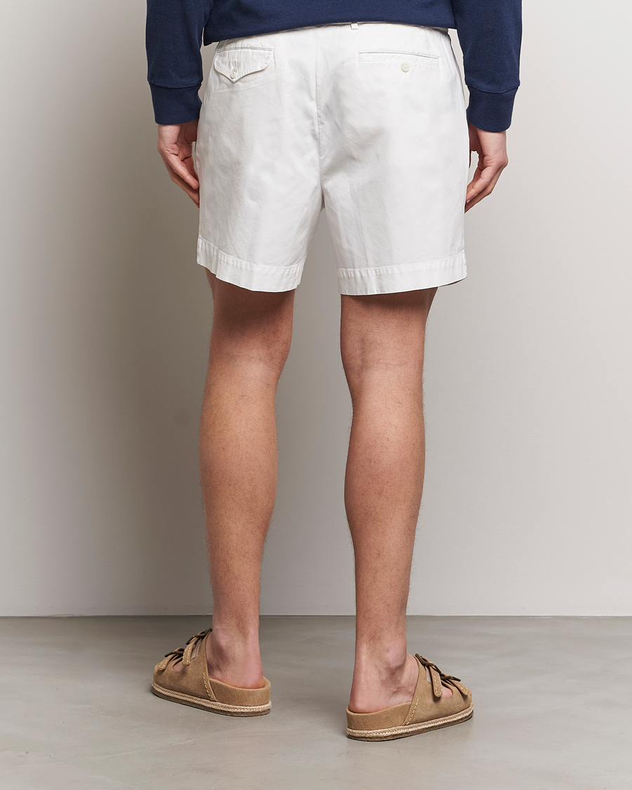 Heren | Korte broek | Polo Ralph Lauren | Pleated Featherweight Twill Shorts Deckwash White