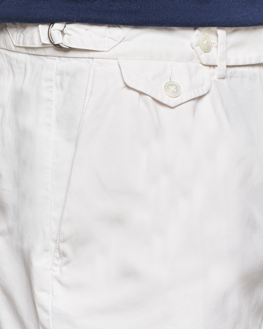Heren | Korte broek | Polo Ralph Lauren | Pleated Featherweight Twill Shorts Deckwash White