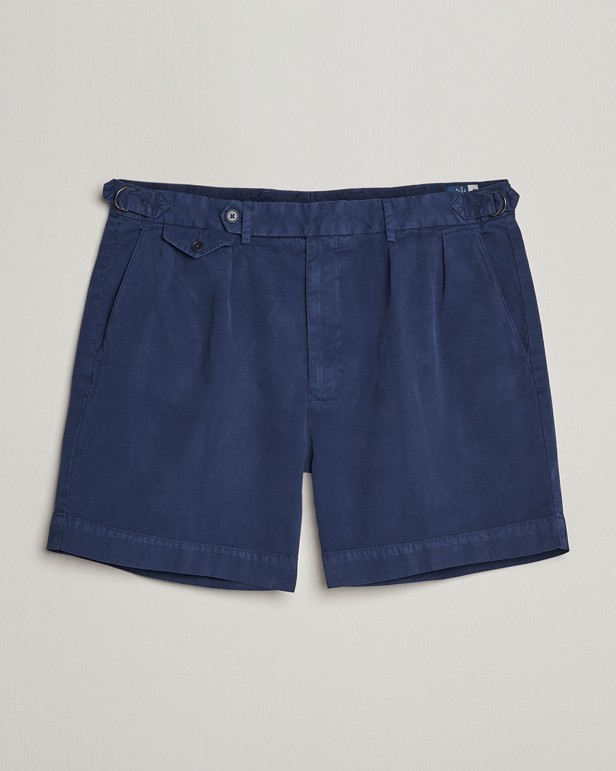 Heren | Korte broek | Polo Ralph Lauren | Pleated Featherweight Twill Shorts Newport Navy