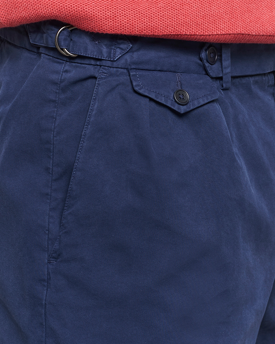 Heren | Korte broek | Polo Ralph Lauren | Pleated Featherweight Twill Shorts Newport Navy