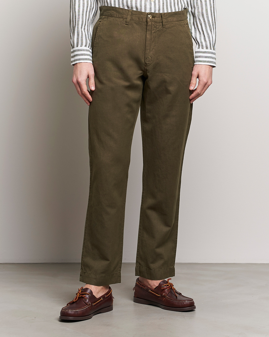 Heren | Smart casual | Polo Ralph Lauren | Cotton/Linen Bedford Chinos Canopy Olive
