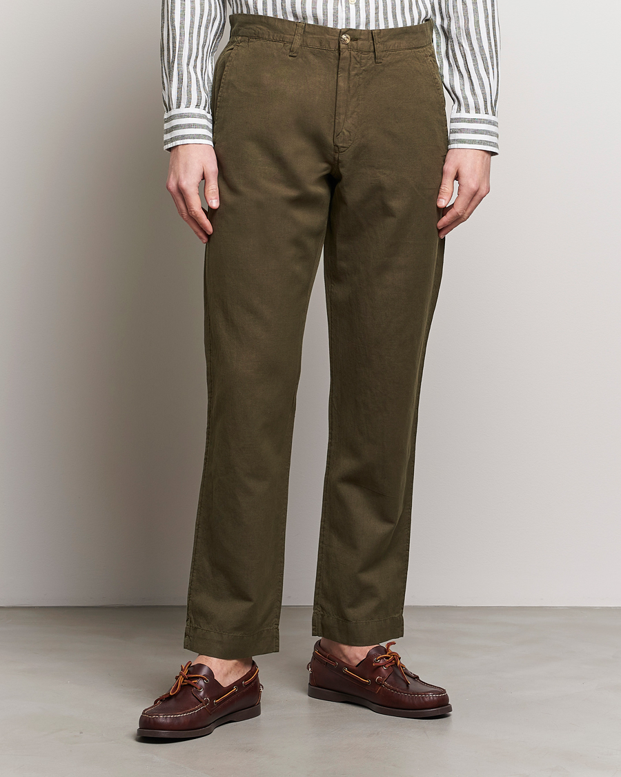 Men |  | Polo Ralph Lauren | Cotton/Linen Bedford Chinos Canopy Olive