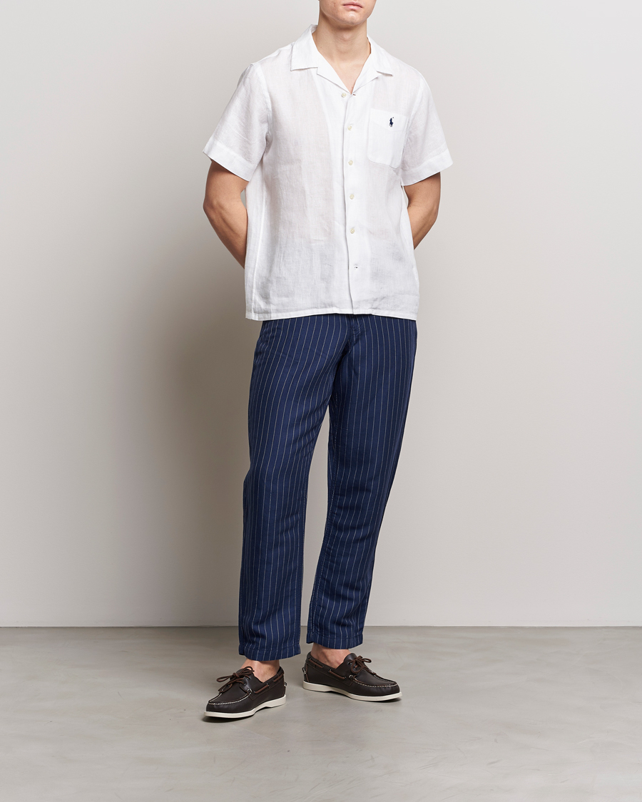 Heren | Broeken | Polo Ralph Lauren | Prepster V2 Linen Trousers Navy