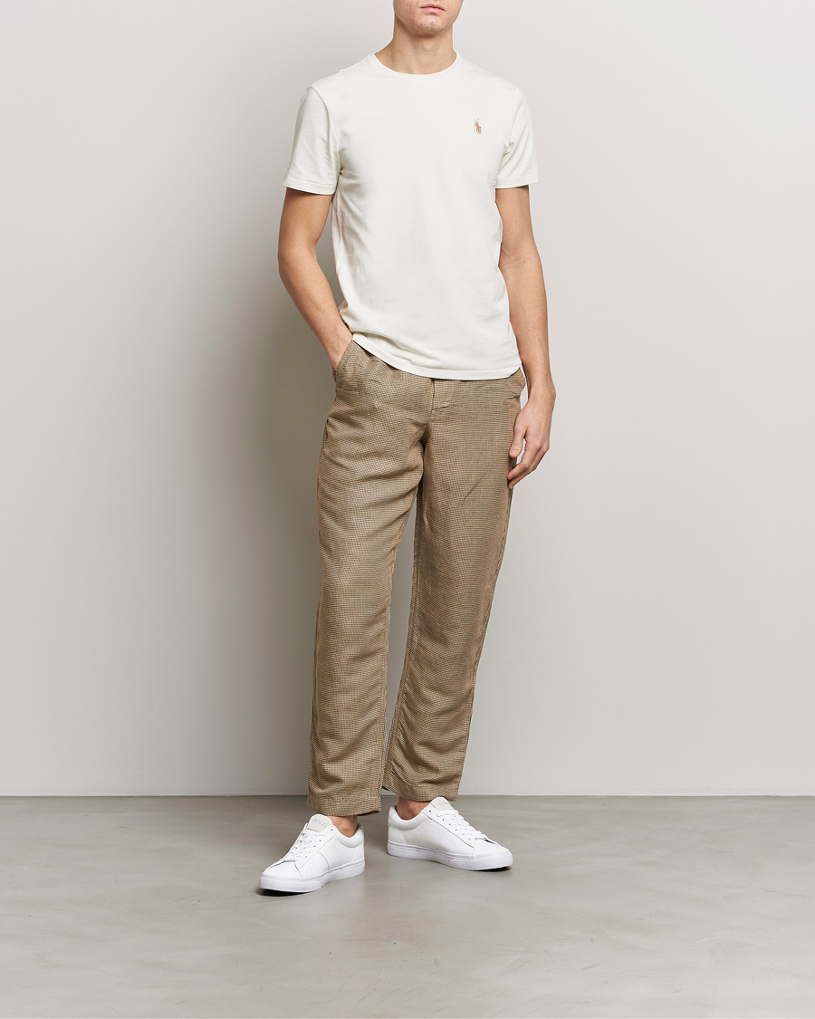 Heren | Broeken | Polo Ralph Lauren | Prepster V2 Linen Trousers Brown Dogstooth