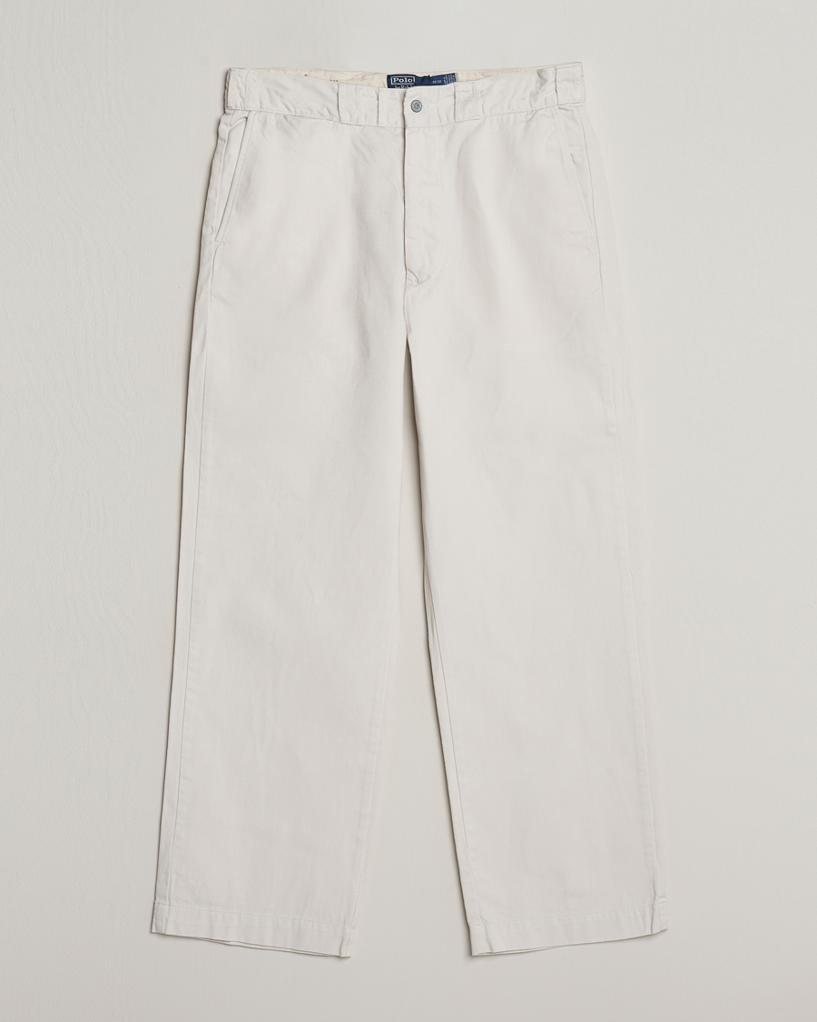 Heren | Broeken | Polo Ralph Lauren | Rustic Twill Chinos Deckwash White