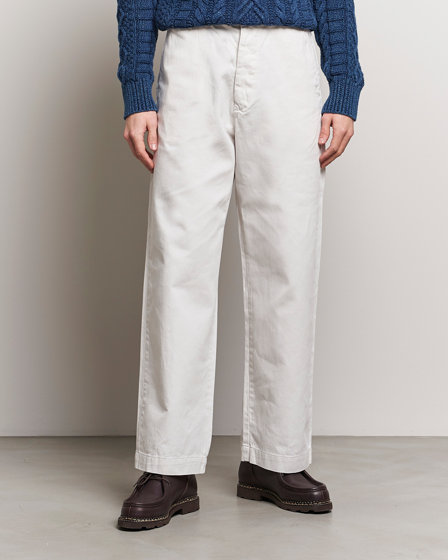 Heren | Broeken | Polo Ralph Lauren | Rustic Twill Chinos Deckwash White