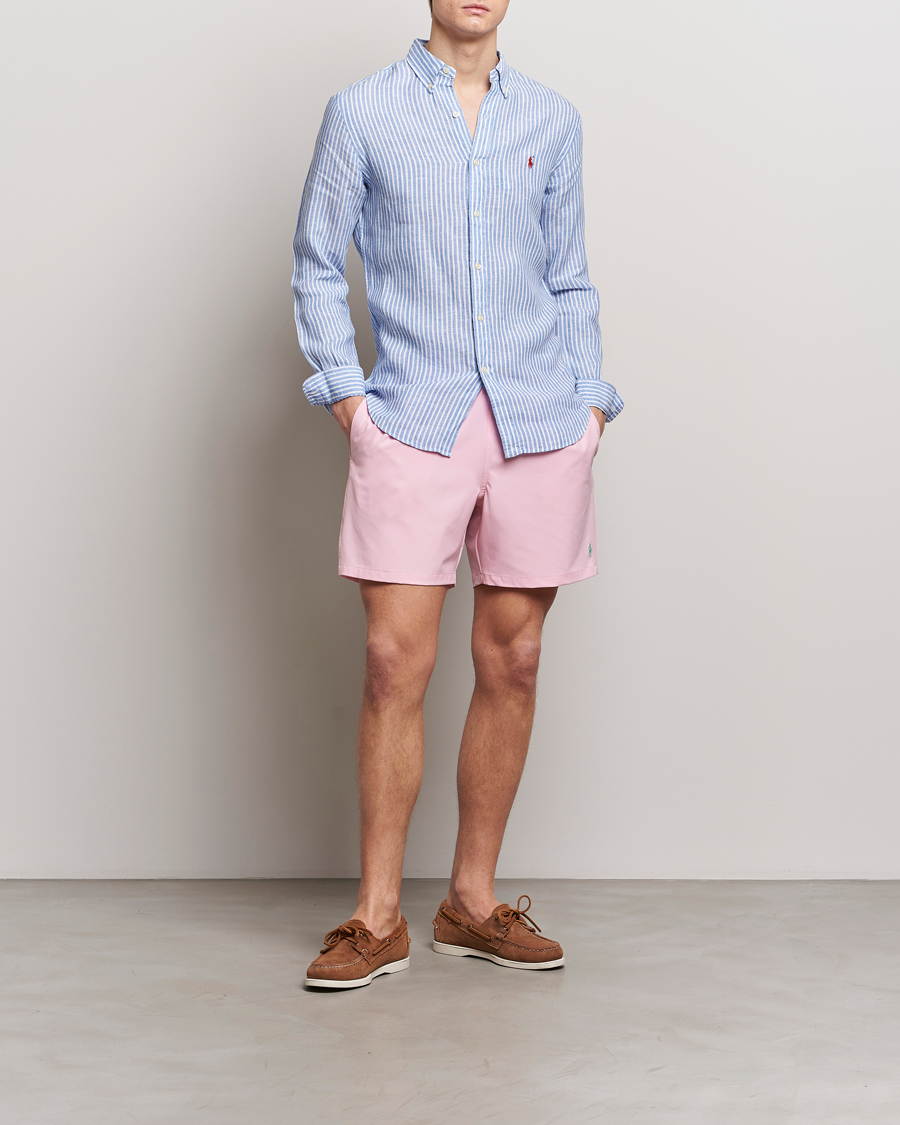Heren | Zwembroek | Polo Ralph Lauren | Recycled Traveler Boxer Swimshorts Garden Pink
