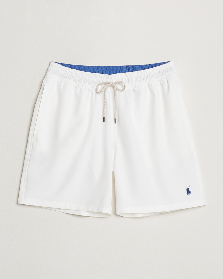 Heren | Zwembroek | Polo Ralph Lauren | Recycled Traveler Boxer Swimshorts White/Liberty